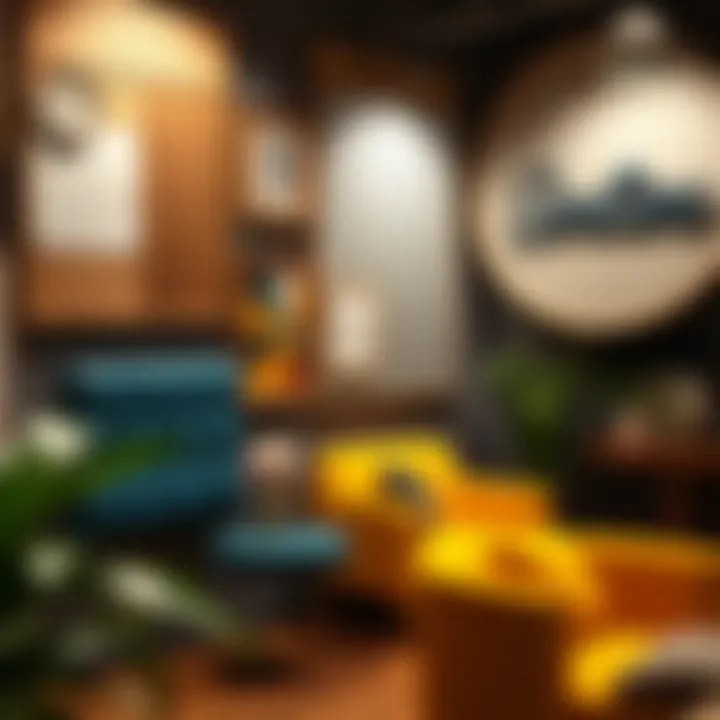 Different materials and designs of bulletin boards showcased in a gallery.