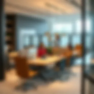 Flexible workspace using portable dividers for collaborative areas