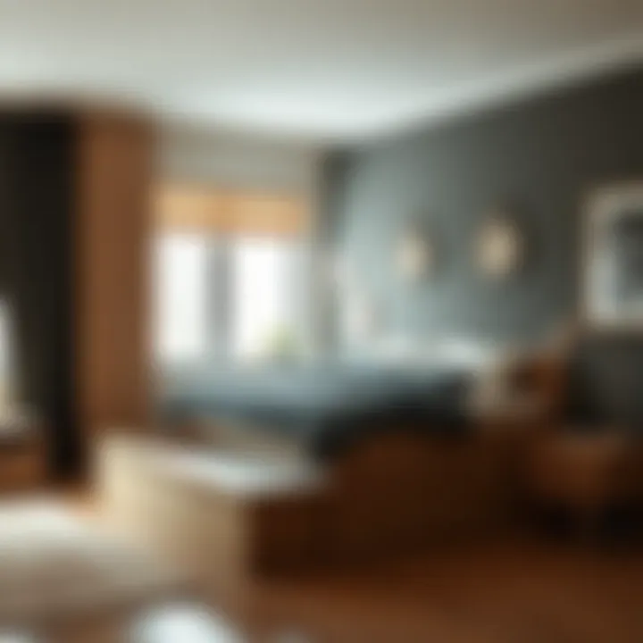 Style Meets Space: Trundle Beds in Compact Areas Stylish trundle bed in a compact living space