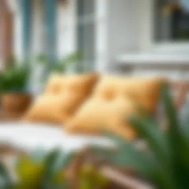 Trendy outdoor chair cushions suitable for garden furniture