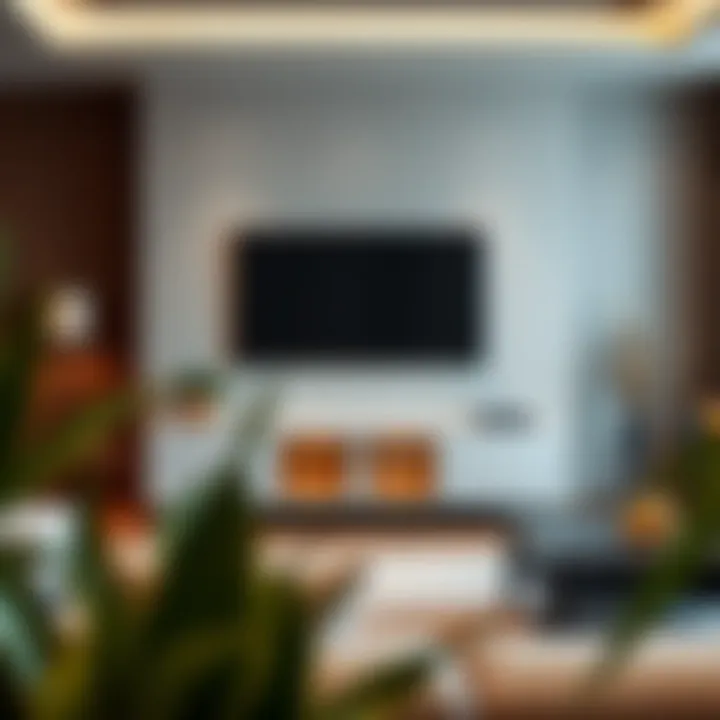 Elegant 30-inch TV stand in a modern living room setting