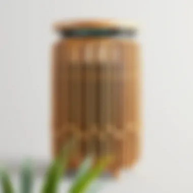 Eco-friendly trash can made from sustainable materials