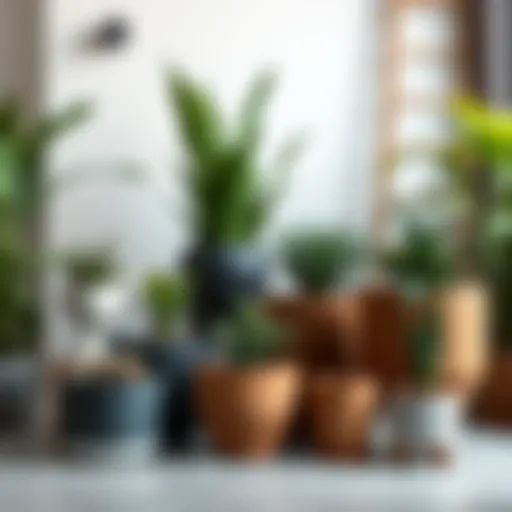 Diverse XL Plant Pot Designs A collection of XL plant pots in various materials and designs