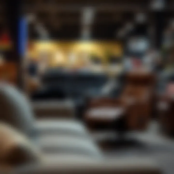 Local Retailers for Recliner Chair Shopping Map highlighting local furniture retailers for recliner chairs