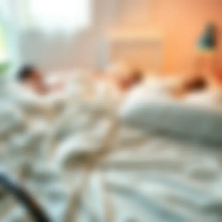 Various sleeping positions with fitted sheets