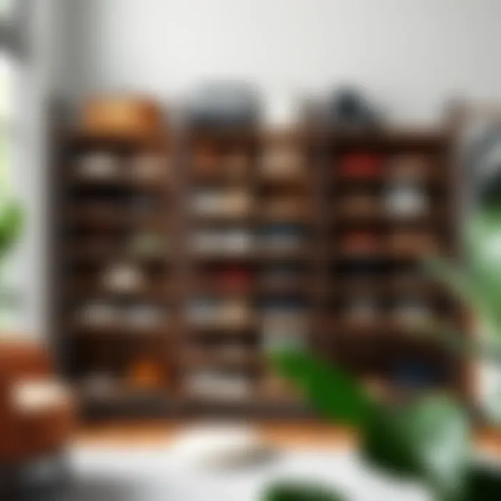 Maximizing vertical space with sleek foldable shoe storage