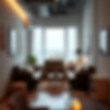 Chic seating arrangement in a small area