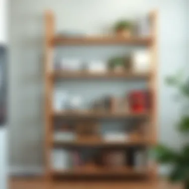 Organized shelving unit for books and decor