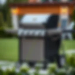 Elegant gas BBQ with side burner