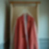 Elegant dust cover protecting a stylish coat