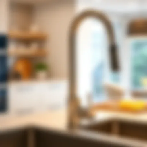 Sleek High Pressure Kitchen Faucet Design Sleek design of a high pressure kitchen faucet