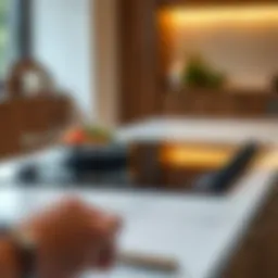Sleek induction cooktop showcasing advanced technology