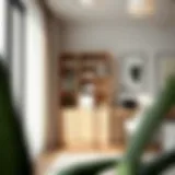 Modern file cabinet design in a minimalistic office