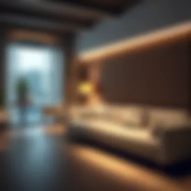 Long LED Lights Enhancing Furniture Aesthetics Long LED lights highlighted in contemporary furniture design