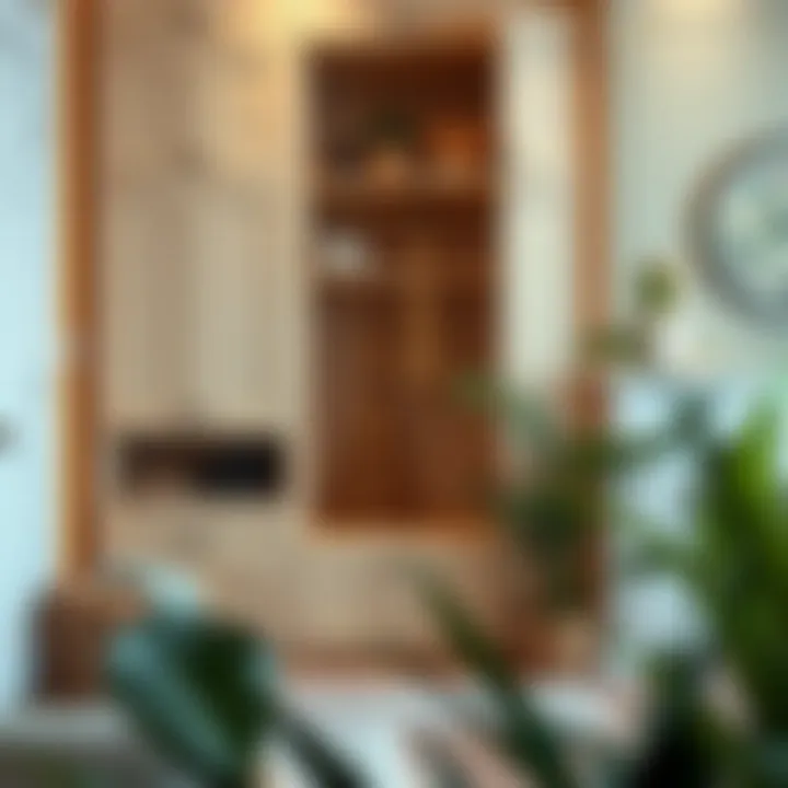 Stylish Slim Broom Closet Cabinet Options Different styles of slim broom closet cabinets in a vibrant home decor