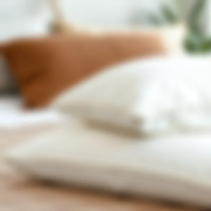 Comparison of different memory foam pillow materials highlighting softness.