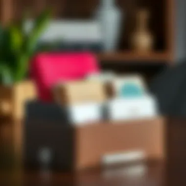 Diverse Materials for Mini Organizer Boxes Stylish mini organizer box showcasing various materials