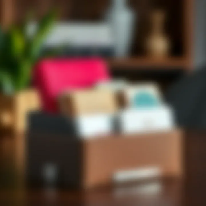 Diverse Materials for Mini Organizer Boxes Stylish mini organizer box showcasing various materials