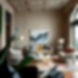 Stylish living room featuring discounted furniture