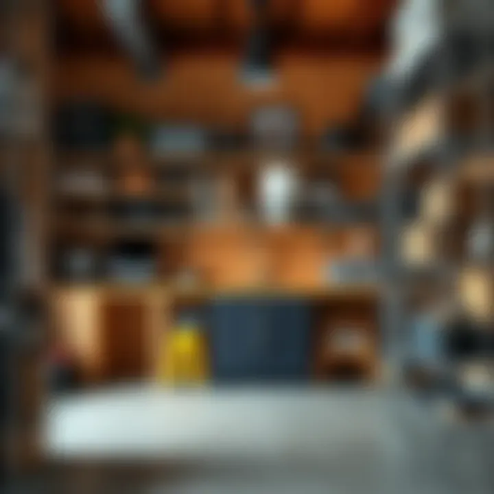 Design principles for open shelving in garage spaces