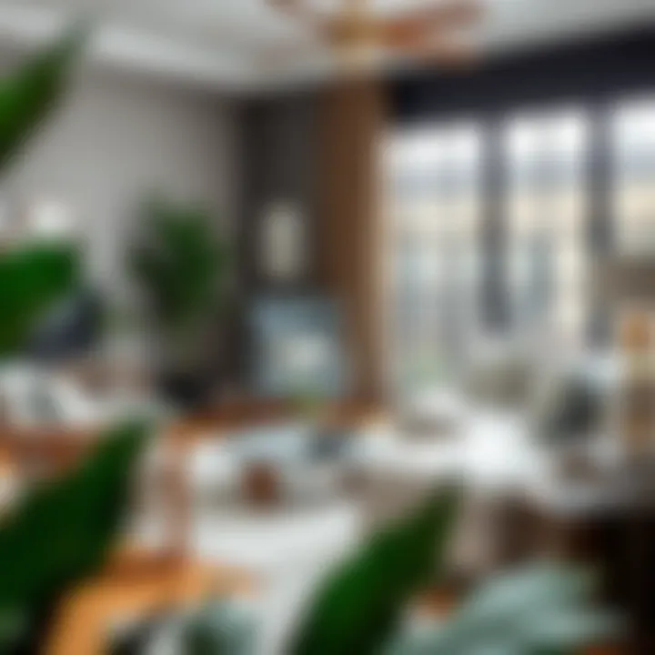 Stylish living room showcasing posture-friendly seating