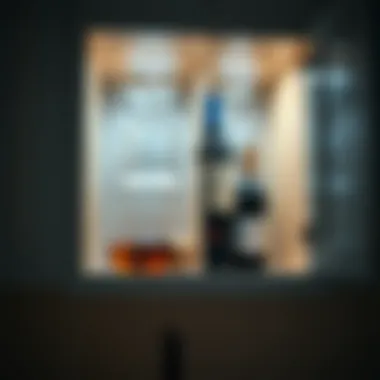 Under Cabinet Wine Glass Rack with LED Lighting Innovative under cabinet wine glass rack with LED lighting