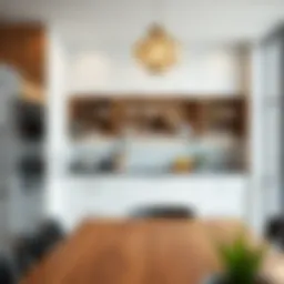 Innovative kitchen layout showcasing optimal space utilization