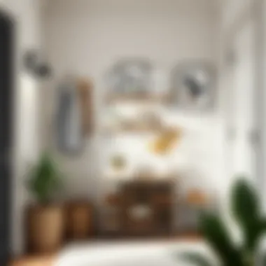 Organized Entryway Inspiration Organized entryway with shoe rack and decor