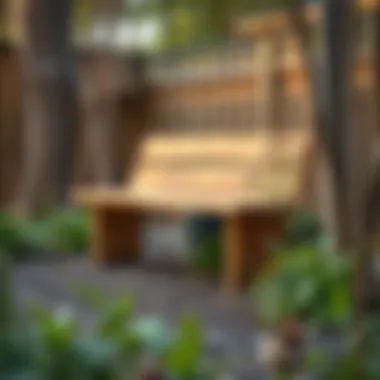 Reclaimed Wood Narrow Bench Surrounded by Nature Rustic narrow bench crafted from reclaimed wood