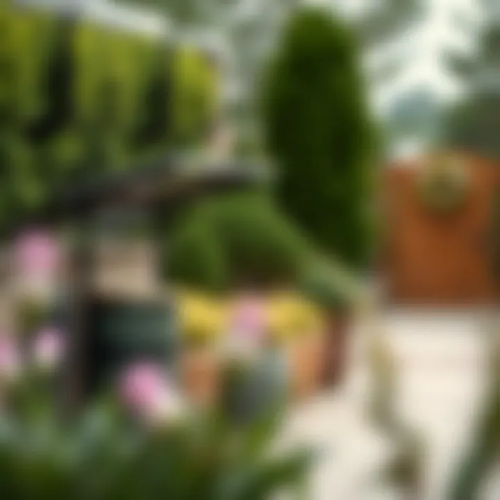 Enhancing Aesthetics with Trash Can Covers Elegant outdoor trash can cover enhancing garden aesthetics