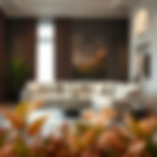 Sophisticated Sectional Design Elegant sectional sofa in a modern living room setting