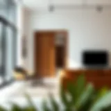 Elegant 36 80 door in a contemporary living room