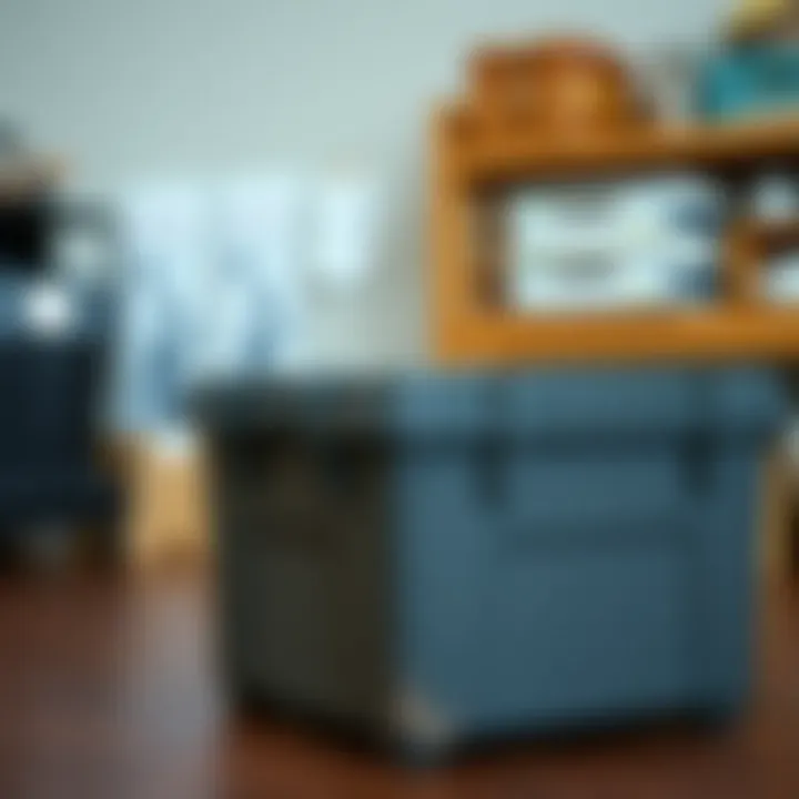 Storage tote maintained and ready for use