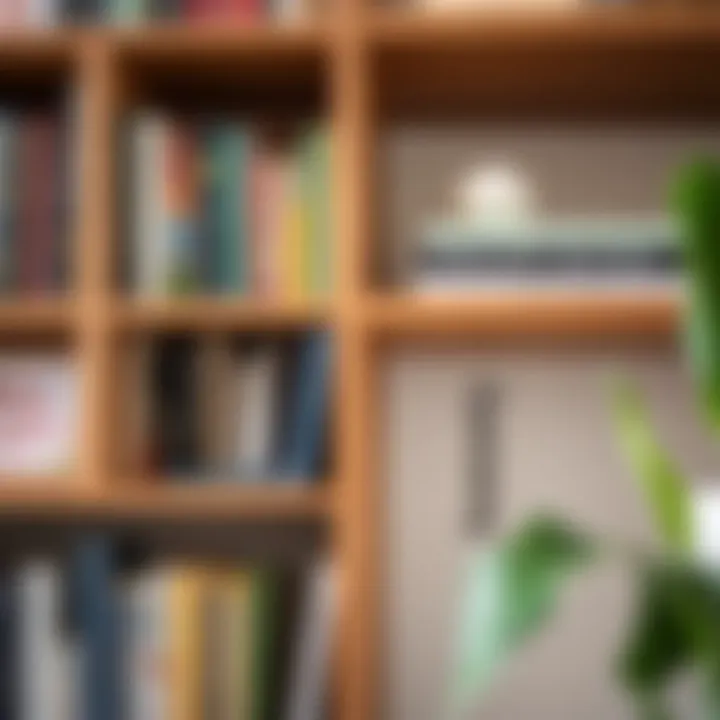 Securely anchored bookshelf to prevent tipping