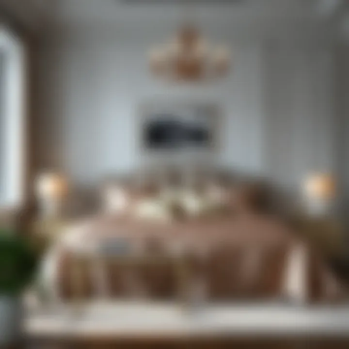 Elegant bedroom decor featuring a silk queen bed set