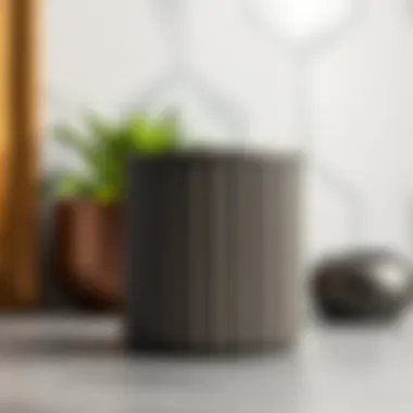 Elegant Design of Small Steel Containers A sleek small steel container showcasing modern design