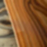 Close-up view of soft wood grain texture