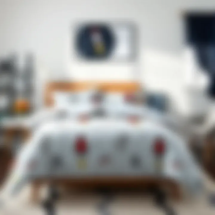 Astronauts and rockets twin bedding set