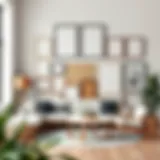 Diverse Frames in a Contemporary Space A variety of standard size poster frames displayed in a modern interior setting