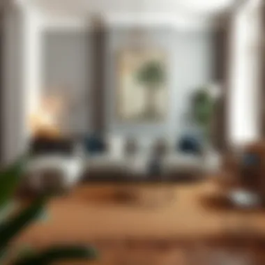 Stylish Living Room Featuring a Jute Rug with Fringe Elegant jute rug with fringe enhancing a stylish living room