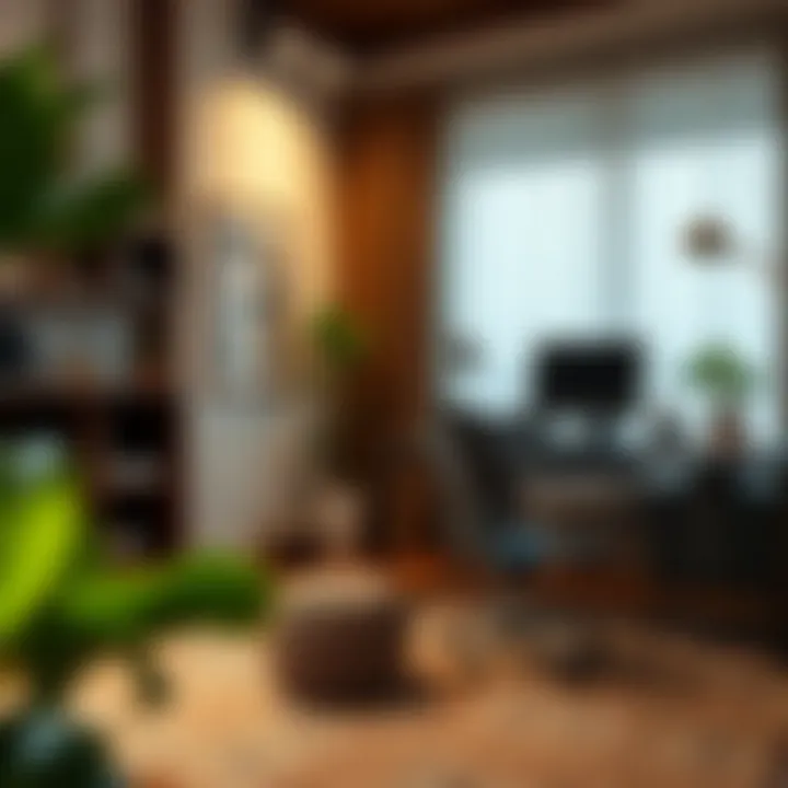 Aesthetic and Functional Home Office Cozy home office setup that balances aesthetics and functionality