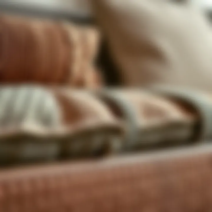 Diverse Furniture Materials and Textures Close-up of diverse materials used in furniture, highlighting textures