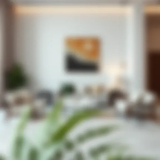 Elegant arrangement of modern furniture showcasing minimalist design