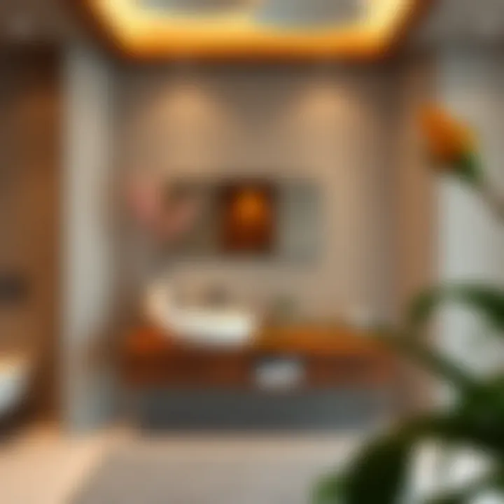 Cohesive Design Elements with Floating Vanities Harmonious design showcasing a floating vanity integrated with decor