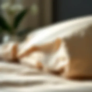 Close-up of High-Quality Fabric Close-up of high-quality fabric used for double king bedsheets