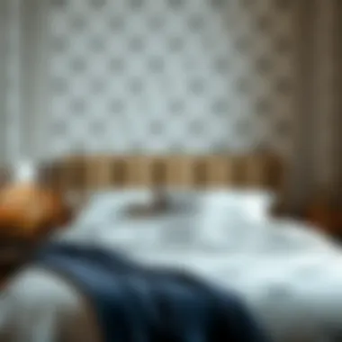 Trendy Design Patterns for Bedding Trendy design patterns for double king bedsheets displayed in a stylish bedroom