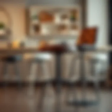 A collection of different styles of heavy-duty swivel bar stools for diverse interiors