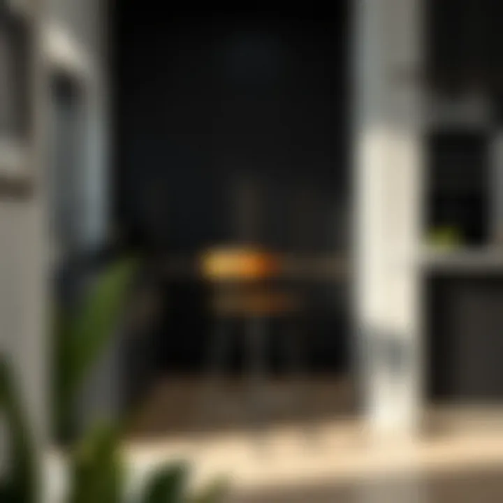 Elegant design of a heavy-duty swivel bar stool in a modern kitchen setting