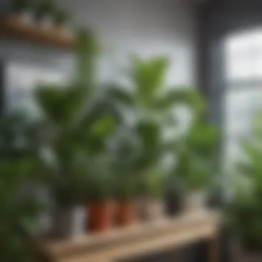 A vibrant array of house plants displayed in an online shop interface