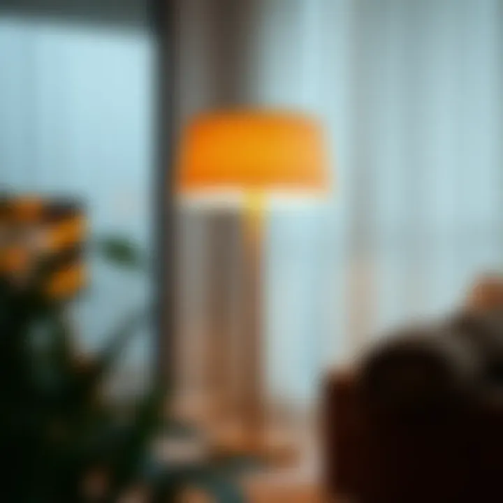 Modern floor lamp designed with sustainability in mind